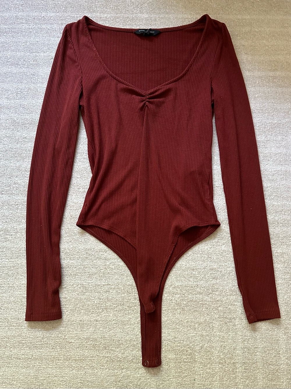 BR Long Sleeve Ribbed Bodysuit